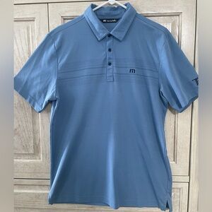 Travis Mathew Light Blue Polo Shirt